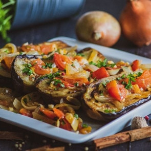 stuffed eggplant